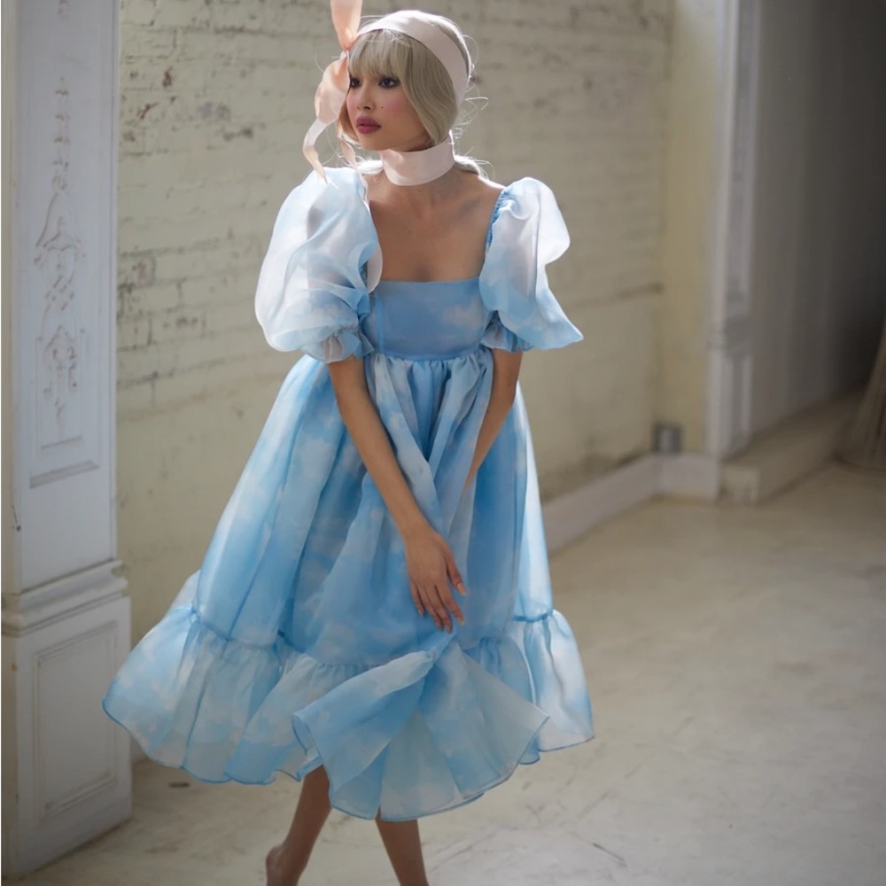 Selkie The Clouds French Puff Dress